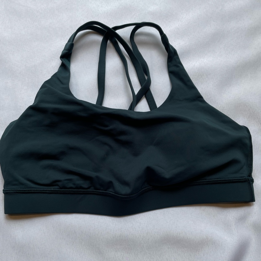 Lululemon Energy Bra Evergreen Size 8
